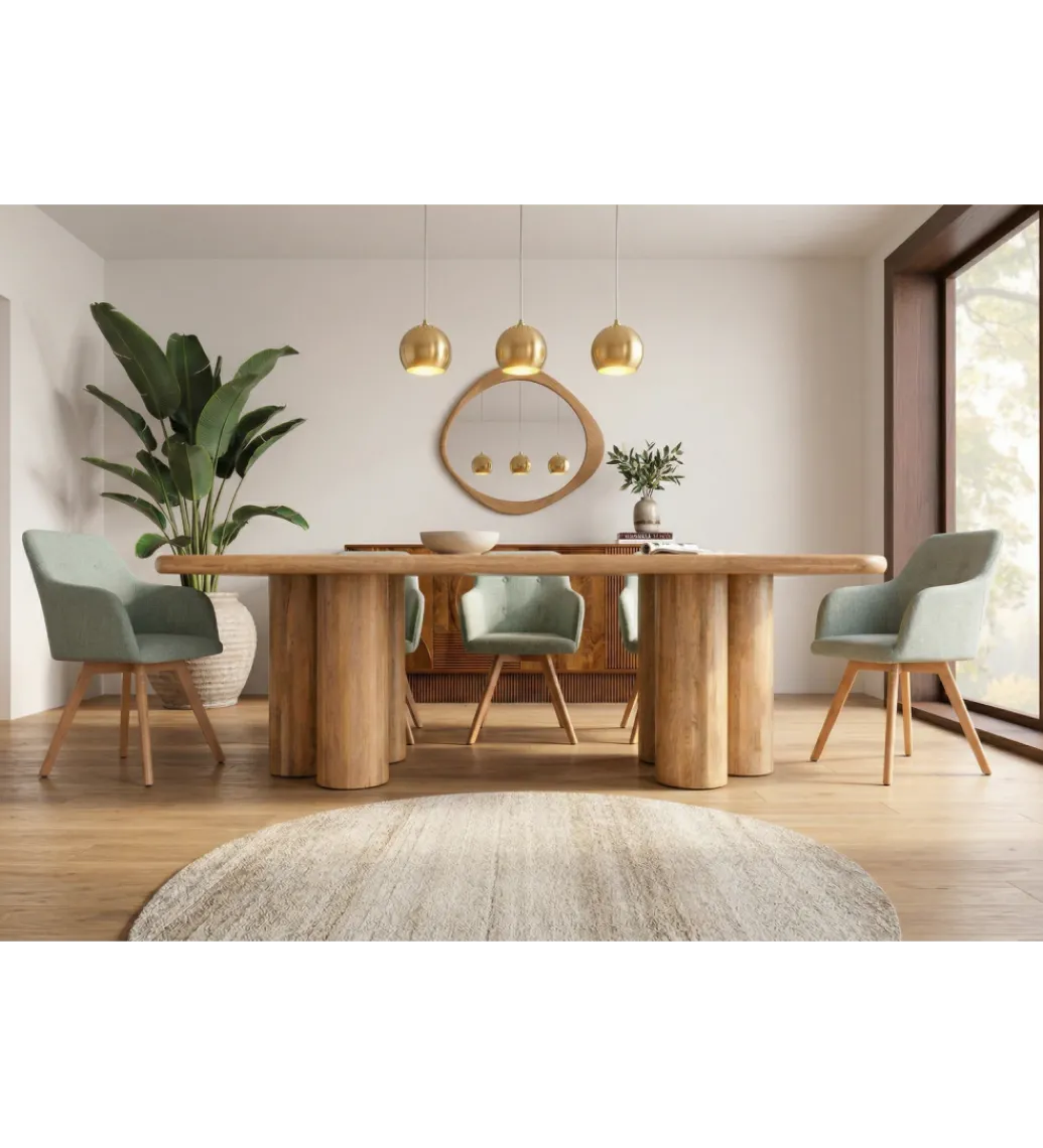 Stół ART DECO 240 cm drewno mango naturalny*Invicta Interior Online