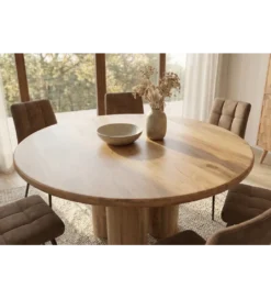 Stół ART DECO 140 cm drewno mango nautralny*Invicta Interior Outlet