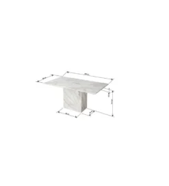 Stół Artistico 160 cm w optyce marmuru*KARE Clearance
