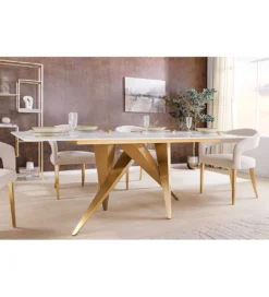 Stół ART LIVING 200 cm blat ceramika w optyce białego marmuru*Invicta Interior - przedsprzedaż Discount