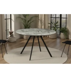 Stół ATELIER 120 cm kolor naturalnego kamienia szary*Invicta Interior