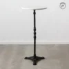 Stół AUESON 110 cm czarny blat w optyce marmuru*Zona-Design Sale