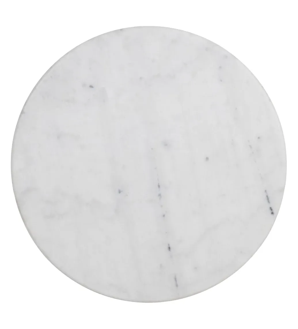 Stół AUESON 110 cm czarny blat w optyce marmuru*Zona-Design Sale