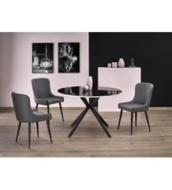 Stół AVELAR 120 cm czarny*Halmar Sale