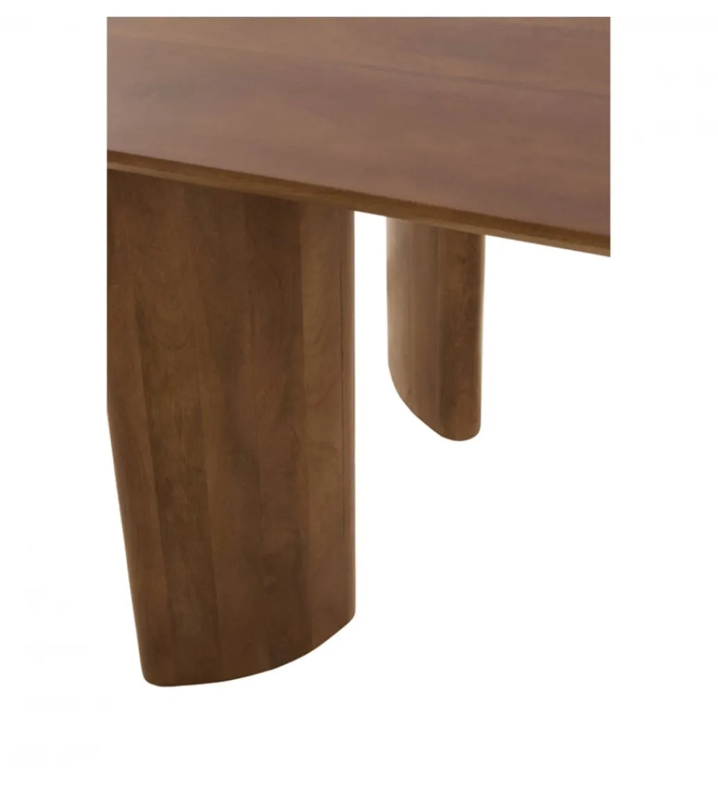 Stół AYMARA 220 cm drewno akcja brązowy*L&L Clearance