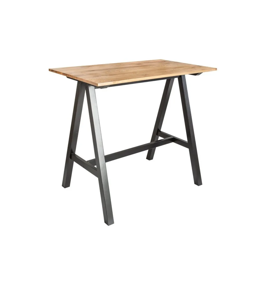 Stół barowy Castle 120 cm drewno dąb dziki*Invicta Interior - przedsprzedaż Clearance