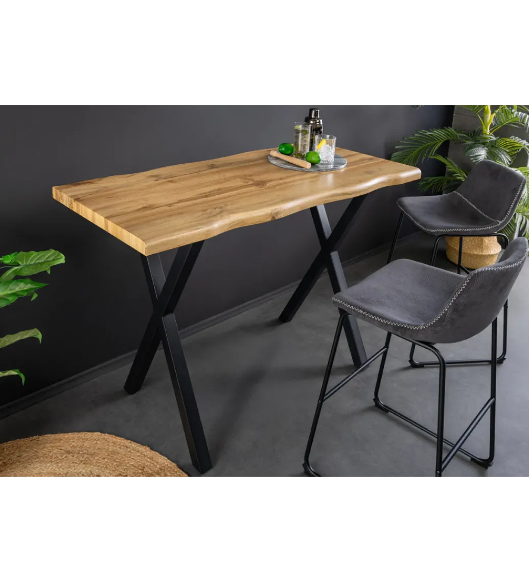 Stół barowy WILD 120 cm wygląd naturalnego dębu*Invicta Interior Best
