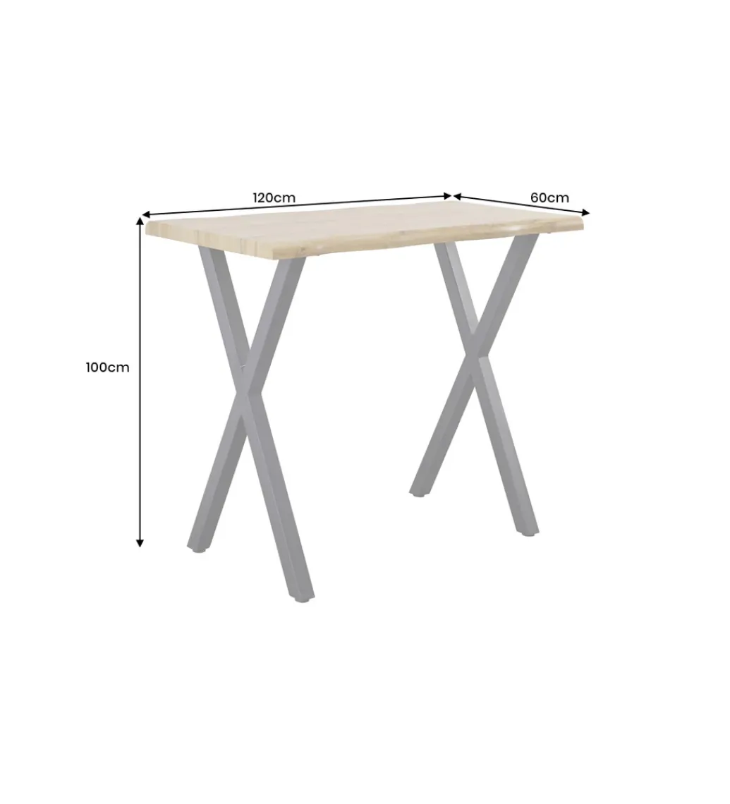 Stół barowy WILD 120 cm wygląd naturalnego dębu*Invicta Interior Best