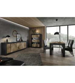 Stół BASIC 180 Cm X 90 Cm czarny z dodatkiem koloru klon Pero*MCA Linia Włoska Best