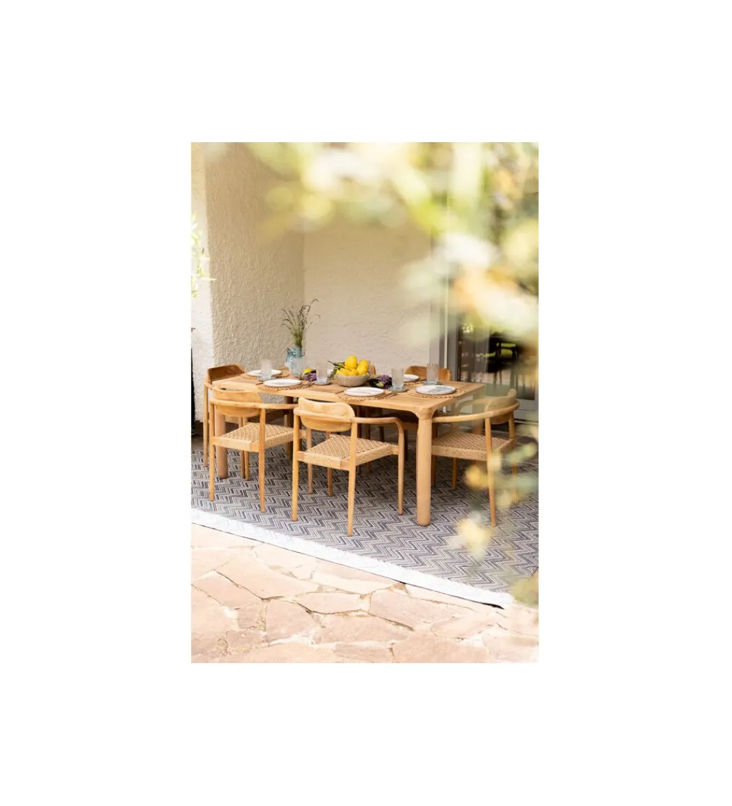 Stół Bella 200 x 90 cm drewno teak naturalny*KARE