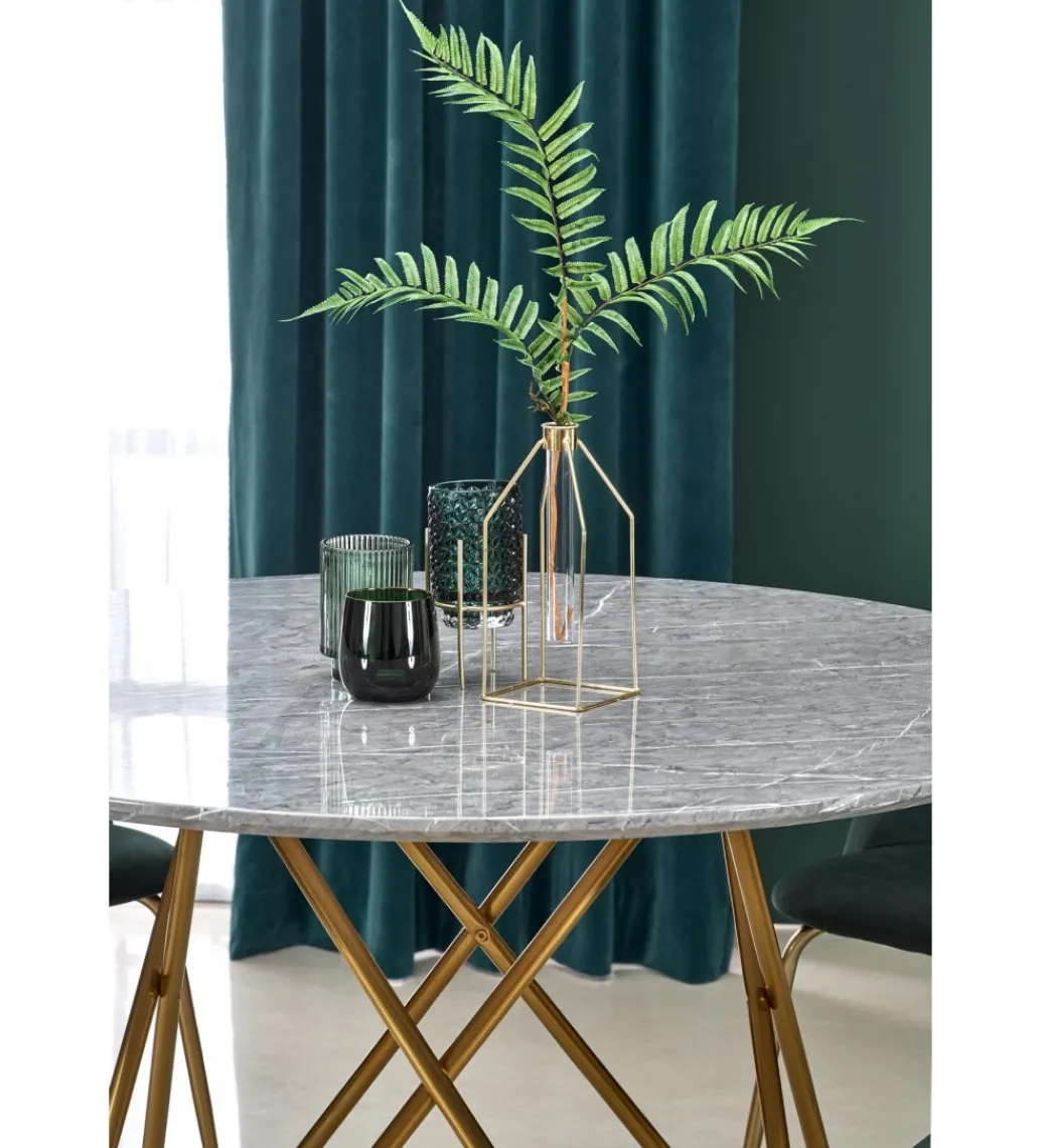 Stół Bonello 120 cm w optyce szarego marmuru*Halmar Online