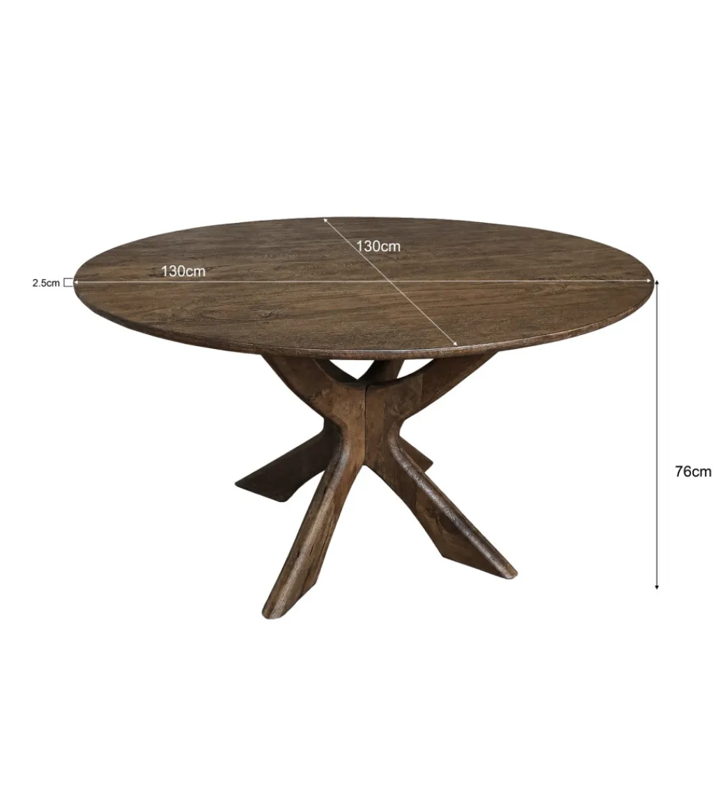 Stół BRIX MONTREEAUX 130 cm drewno mango*LF-Design Best