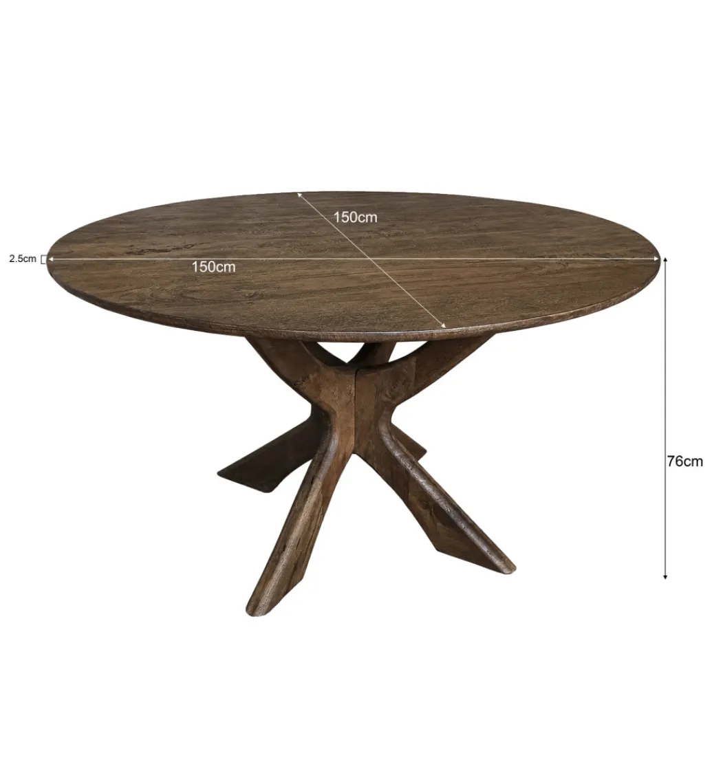 Stół BRIX MONTREEAUX 150 cm drewno mango*LF-Design Outlet