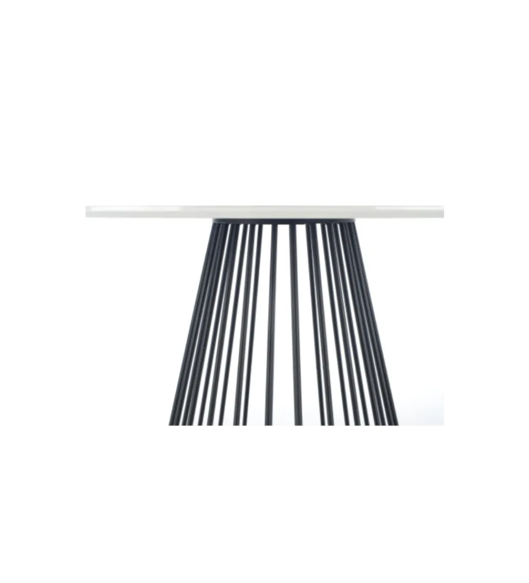 Stół BRODWAY 110 cm w optyce białego marmuru*Halmar Clearance