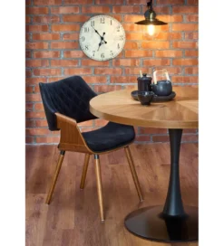 Stół CARMELO 100 cm w kolorze orzecha*Halmar New