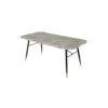 Stół CATANIA Paris 180 cm szkło w optyce szarego marmuru*Invicta Interior Outlet