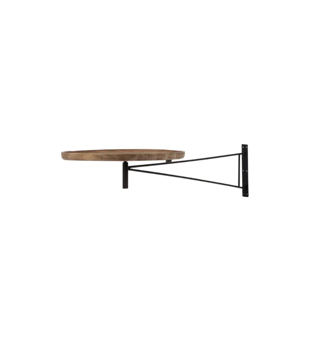Stół ścienny z drewna LEE 111 cm naturalny*J-Line Clearance