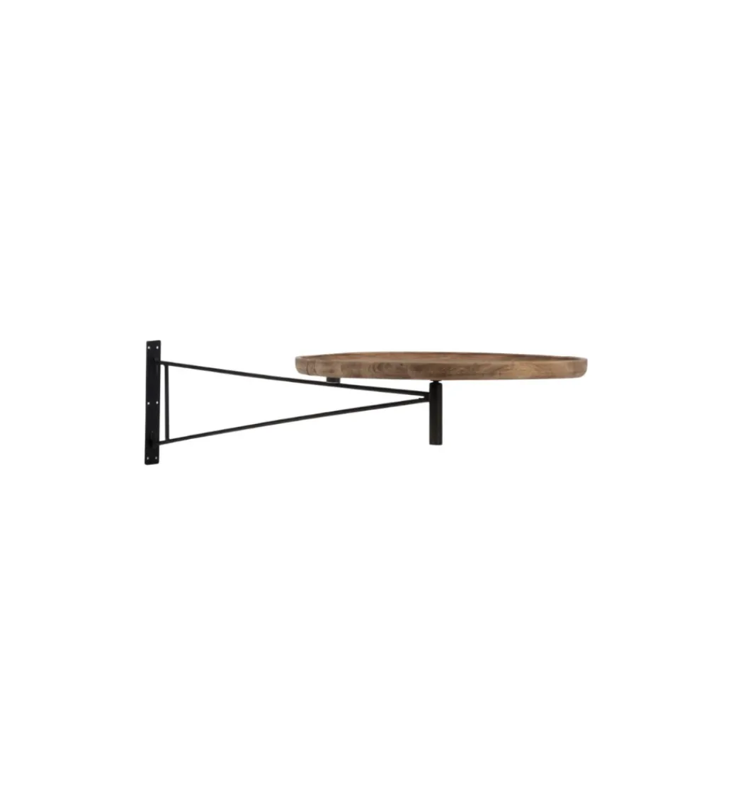 Stół ścienny z drewna LEE 111 cm naturalny*J-Line Clearance