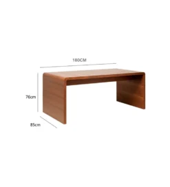 Stół CLUB WALNUT 180 x 85 cm naturalny*KARE Online