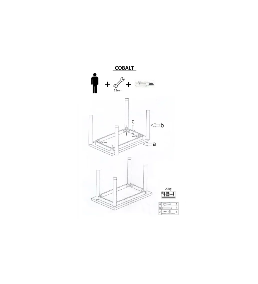 Stół COBALT 120 cm w kolorze dąb wotan*Halmar Outlet