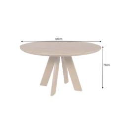 Stół Craft ART WOOD 120 cm drewno mango naturalny*Invicta Interior