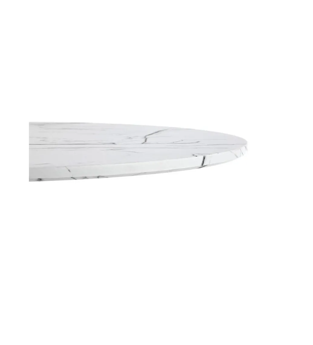 Stół DENVER 80 cm w optyce białego marmuru*Halmar Hot