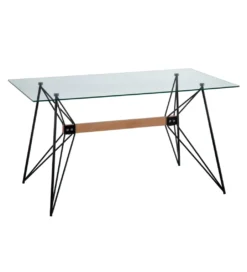 Stół DIVARMOT 140 cm szklany czarny*Zona-Design