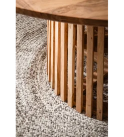 Stół do jadalni WOHNLING 120 cm drewno akacja naturalny*WOHNLING, GERMANY Clearance