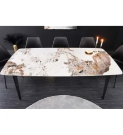 Stół DYLAN 180 cm ceramika w optyce marmuru*Invicta Interior Online