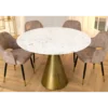 Stół ELEGANCIA 100 cm biały marmuru*Invicta Interior Hot