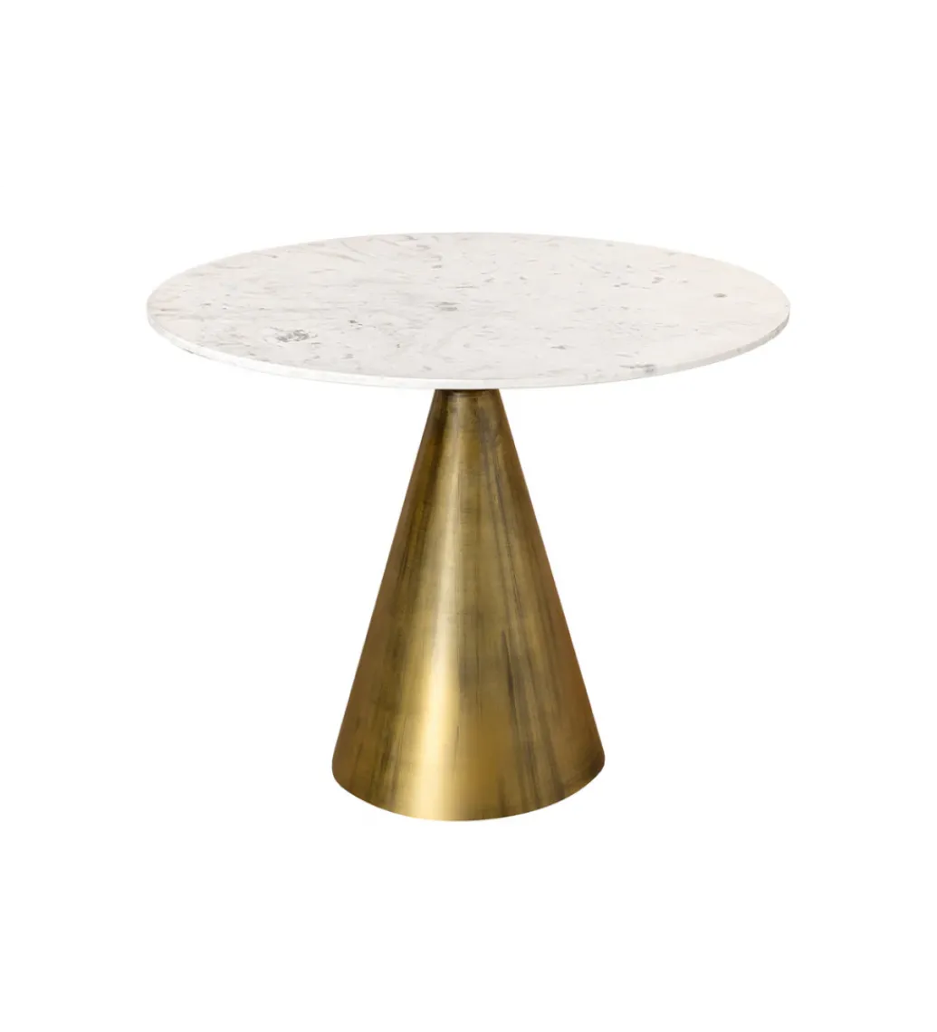 Stół ELEGANCIA 100 cm biały marmuru*Invicta Interior Hot