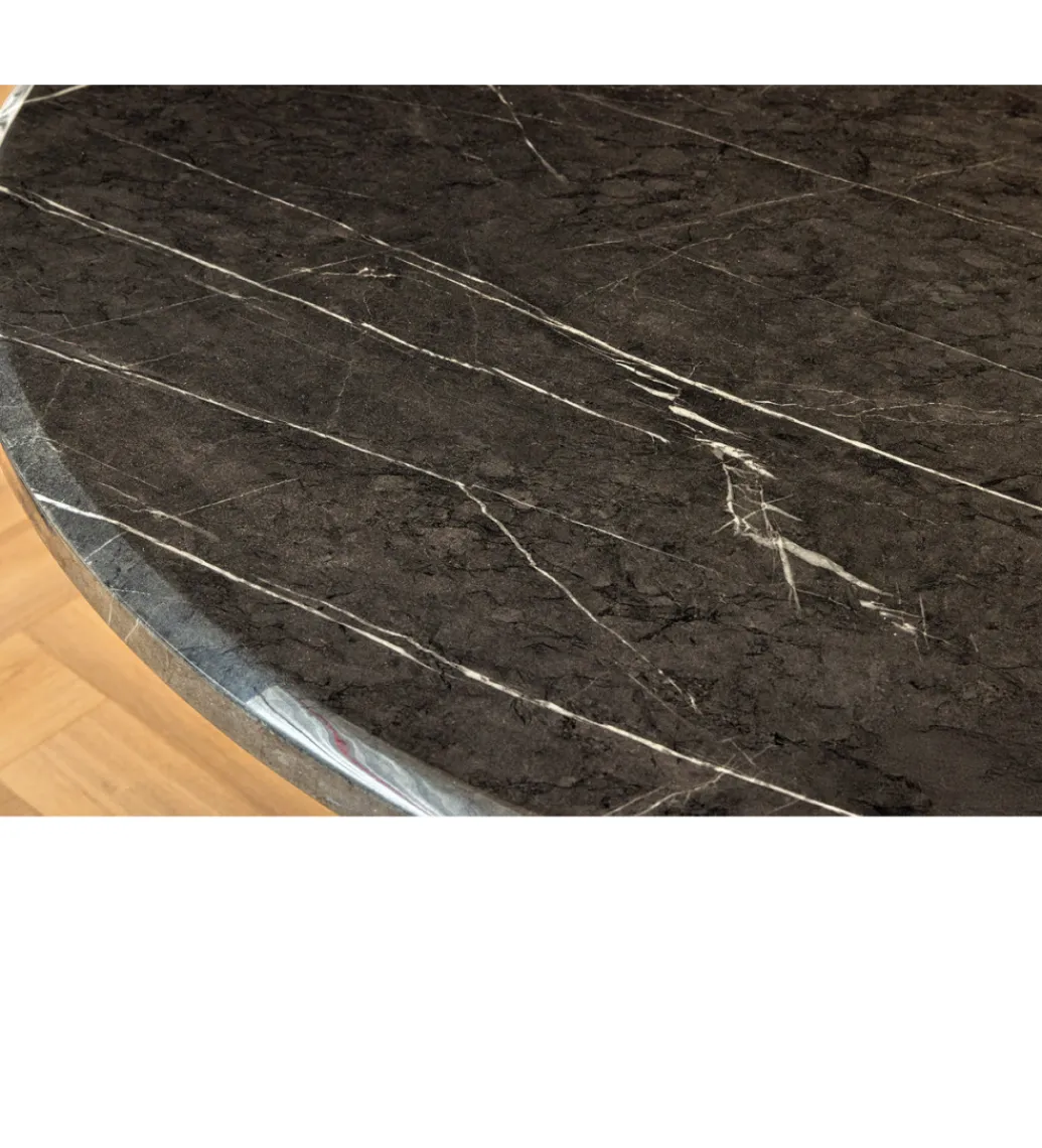 Stół ELEGANCIA 130 cm w optyce czarnego marmuru*Invicta Interior