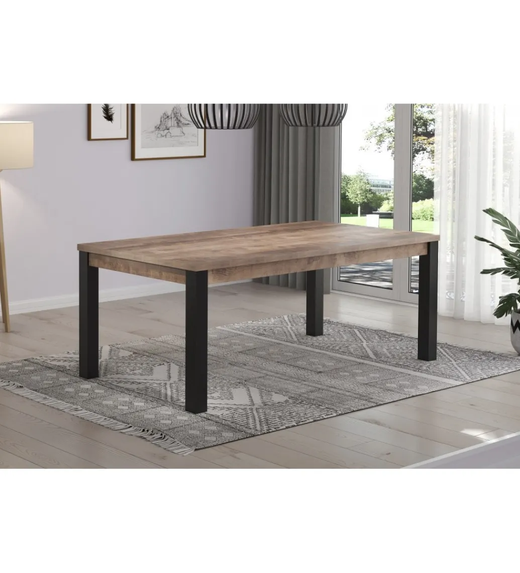 Stół EMILE 200 cm w optyce dąb tytoniowo-brązowy*MCA Clearance