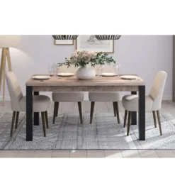 Stół EMILE 160 cm w optyce dąb tytoniowo-brązowy*MCA Sale
