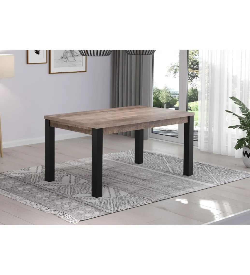 Stół EMILE 160 cm w optyce dąb tytoniowo-brązowy*MCA Sale