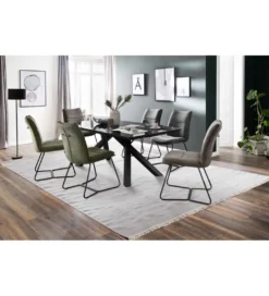 Stół EVERETT 180 cm antracytowy*MCA Outlet