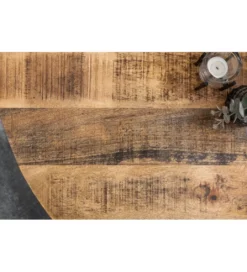 Stół Factory Iron Craft 120 cm drewno Mango*Invicta Interior