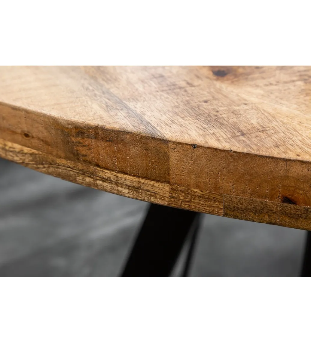 Stół Factory Iron Craft 120 cm drewno Mango*Invicta Interior
