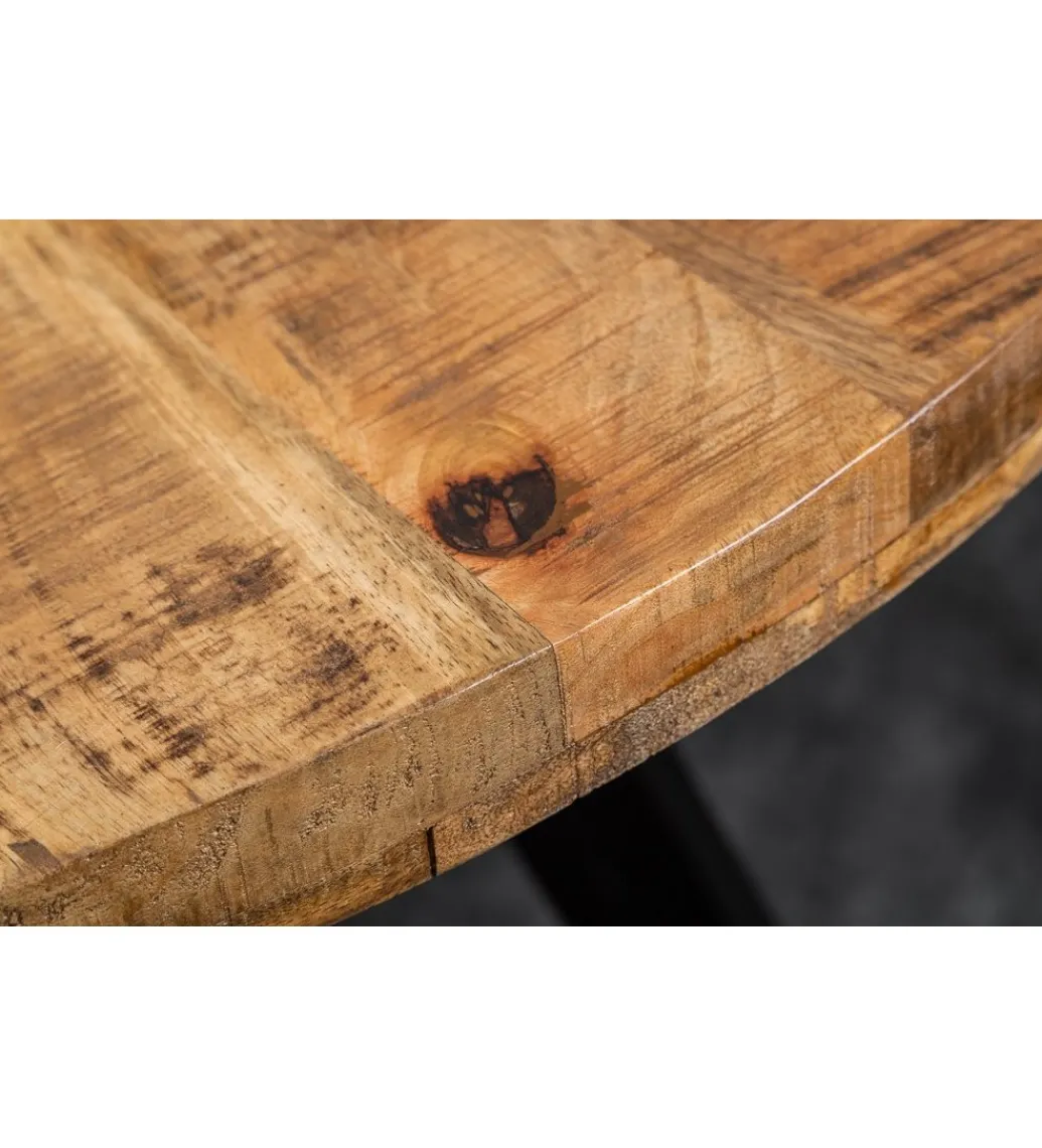 Stół Factory Iron Craft 120 cm drewno Mango*Invicta Interior
