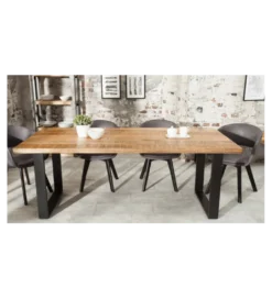 Stół Factory Iron Craft 200 cm drewno Mango*Invicta Interior Online