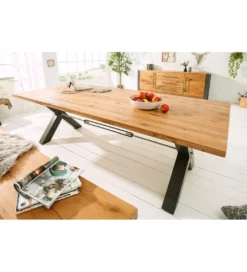 Stół FACTORY Thor 240 cm drewno dąb dziki*Invicta Interior Clearance