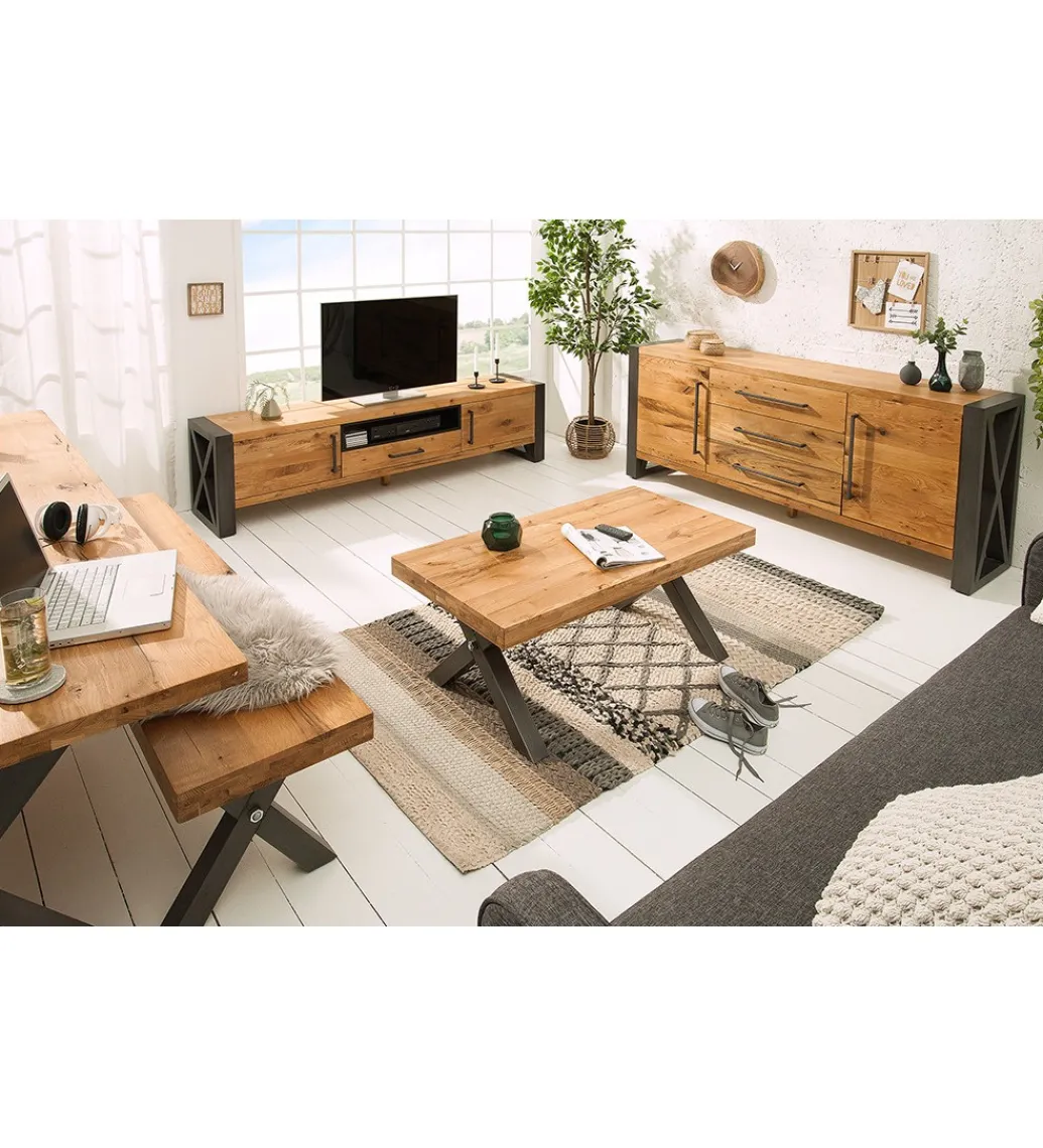 Stół FACTORY Thor 240 cm drewno dąb dziki*Invicta Interior Clearance