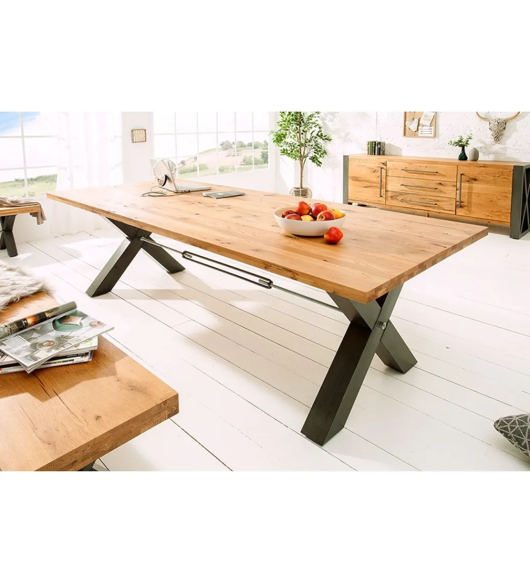 Stół FACTORY Thor 240 cm drewno dąb dziki*Invicta Interior Clearance