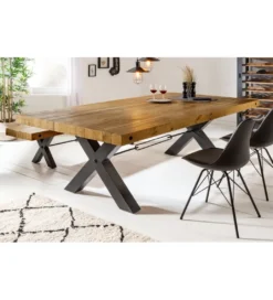 Stół FACTORY Thor 200 cm drewno sosna brąz*Invicta Interior
