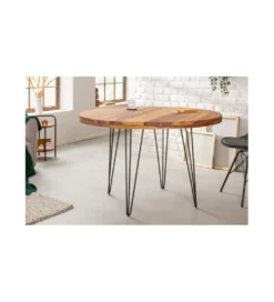 Stół FENICE Makassar 120 cm drewno Sheesham*Invicta Interior Clearance