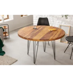 Stół FENICE Makassar 120 cm drewno Sheesham*Invicta Interior Clearance
