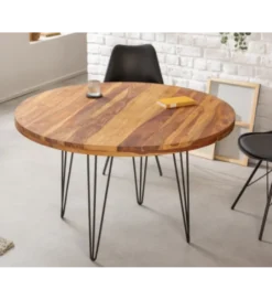 Stół FENICE Makassar 120 cm drewno Sheesham*Invicta Interior Clearance
