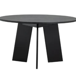 Stół FRIES 129 cm drewno dębu czarny*WOOOD