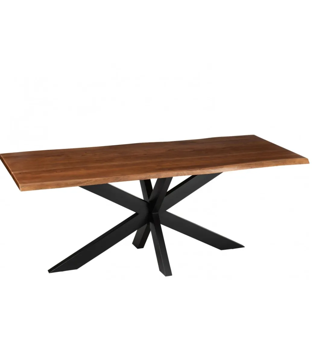 Stół GERARD 200 cm Drewno Akacja brąz*J-Line Outlet