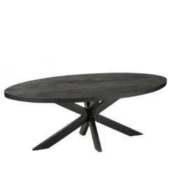 Stół GERARD 210 cm drewno mango czarny*J-Line Clearance